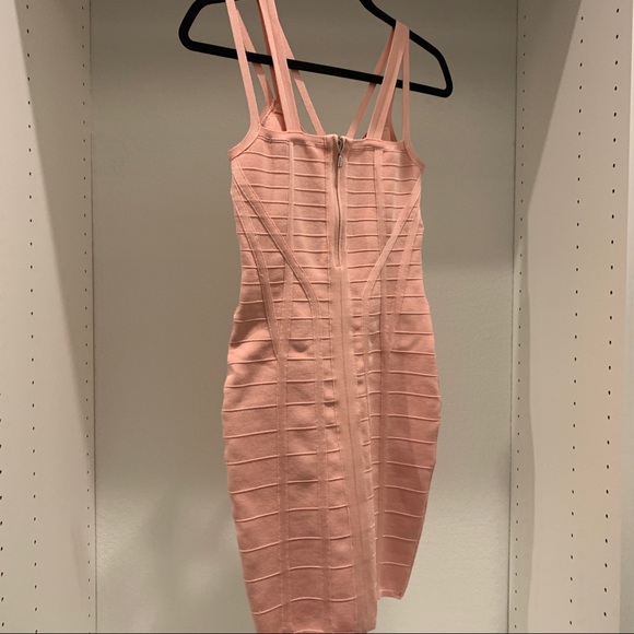 Guess Vienna Bandage Dress Pink Small - Picture 7 of 7